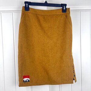 A Plus Women's Wool Blend Pencil Skirt Size Medium Side Slit